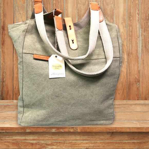 Ellington Handbags - Ellington ToatBoat Khaki Green NWT Reversible